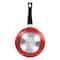 Oster Luneta 9.5" Red Aluminum Nonstick Frying Pan